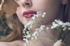 A girl in the wood