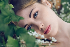 A girl in the wood