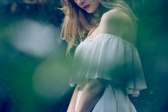 A girl in the wood