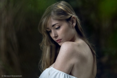 A girl in the wood